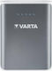 Varta Pack Power Bank 10400mAh με 2 Θύρες USB-A Ασημί
