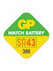 GP Batteries 386 Batterie Silber-Oxid für Uhren SR43 1.55V 1Stück