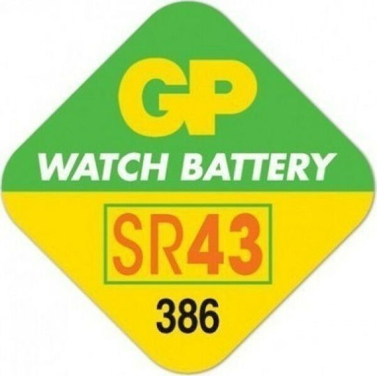 GP Batteries 386 Batterie Silber-Oxid für Uhren SR43 1.55V 1Stück