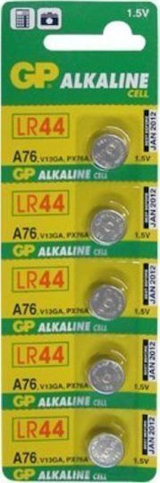 GP Batteries Alkaline Cell A76 Батерии Литий LR44 1.5V 5бр