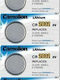 Camelion Lithium Watch Battery CR2032 3V 5pcs