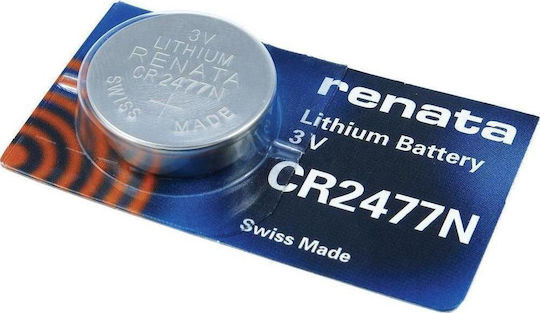 Renata Μπαταρία Λιθίου Ρολογιών CR2477N 3V 1τμχ