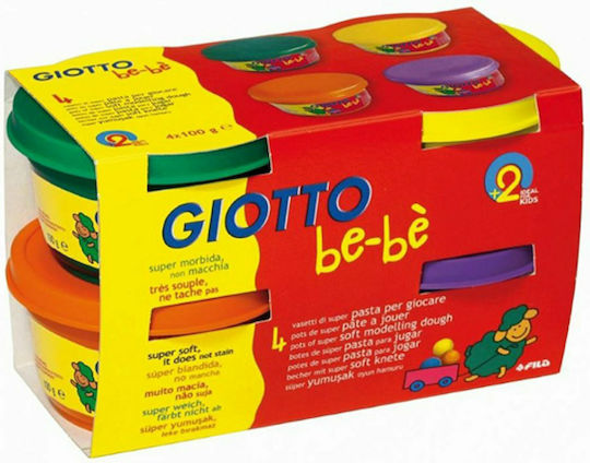 Giotto 4 Modellierknete Bebe für 2+ Jahre