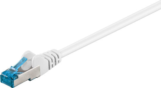 Goobay S/FTP Cat.6a (Gigabit) Мрежов Кабел Ethernet 1м Бял