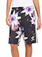 Adidas Lotus Print Shorts Women's Sporty Bermuda Shorts