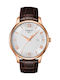 Tissot Tradition Watch Battery with Brown Leather Strap