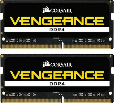 Corsair Vengeance 32GB DDR4 RAM με 2 Modules (2x16GB) και Ταχύτητα 2400 για Laptop