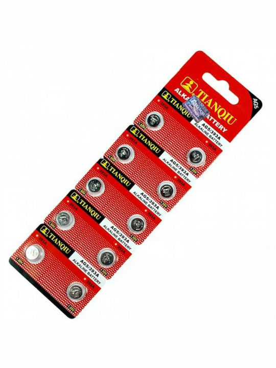 TianQiu AG5/393A Αλκαλικές Μπαταρίες Ρολογιών LR48 1.5V 10τμχ