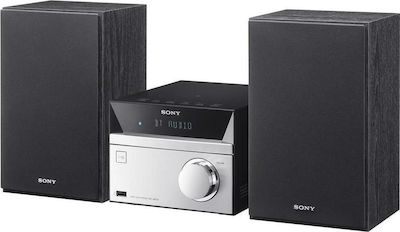 Sony Ηχοσύστημα 2.0 CMT-SBT20B 12W με CD / Digital Media Player και Bluetooth Μαύρο