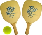 Dolphin Ρακέτες ξύλινες & Μπαλάκι Beach Rackets