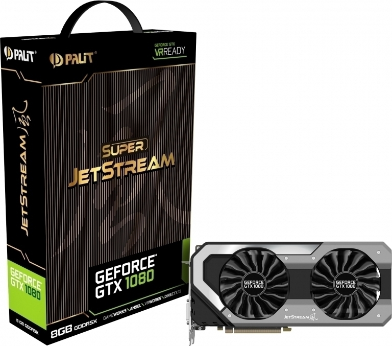 Palit GeForce GTX 1080 8GB Super JetStream (NEB1080S15P2-1040J ...