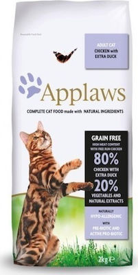 Applaws Adult Cat Grain Free Dry Food for Adult Cats with Chicken / Duck 2kg