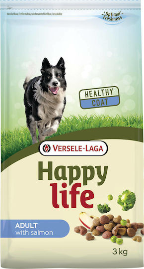 Versele Laga Happy Life Adult 3kg Ξηρά Τροφή για Ενήλικους Σκύλους με Σολομό