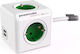 Allocacoc Extended 4-Outlet PowerCube with USB ...