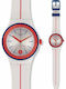 Swatch Sistem Arlequin Мъжки часовник 42мм Автоматичен с Бяло Каучуково Цвят на каишката