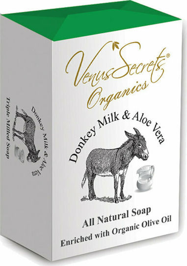 Venus Secrets Donkey Milk & Aloe Vera Soap Bar with Olive Oil 150gr