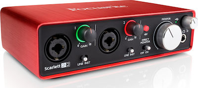 Focusrite Scarlett 2i2 2nd Gen USB to PC External Audio Interface