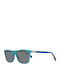 Just Cavalli Men's Sunglasses with Turquoise Plastic Frame and Black Lens JC730S 86A