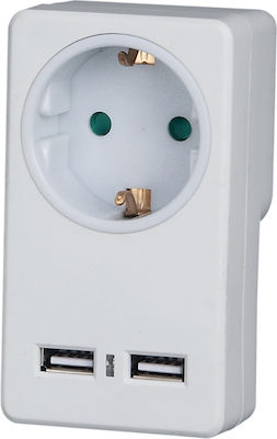 Telco KF-GZB-01/01U Single Socket White