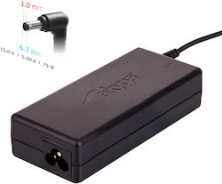 Akyga Laptop Charger 75W 15V 5A for Toshiba without Power Cord