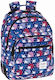 Blackfit8 Day Pack Double Blackfit8 Hedgehog Σχολική Τσάντα Πλάτης Δημοτικού Πολύχρωμη