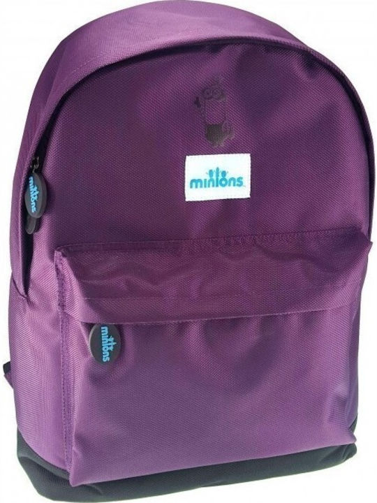 Graffiti Minions School Bag Backpack Elementary, Elementary in Purple color