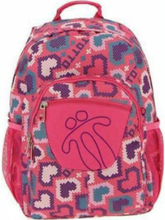 Totto Morral Acuarela School Bag Backpack Junior High-High School in Pink color