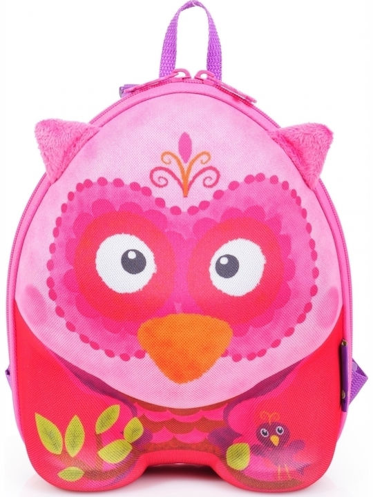 Okiedog Wild Pack Owl Πλάτης Ροζ
