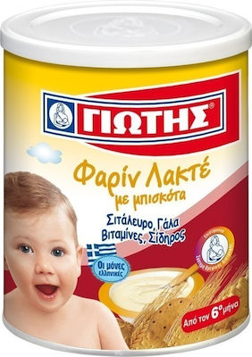 Γιώτης Baby Cream Φαρίν Λακτέ με Μπισκότα for 6m+ 300gr