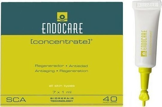 Cantabria labs Endocare Concentrate Moisturizing & Anti-Aging Face Serum with Vitamin C & Vitamin E for Detoxifying & Brightening 7x1ml