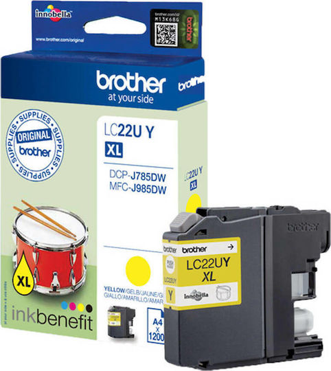 Brother LC-22U Original InkJet Printer Ink Yellow (LC-22UY)