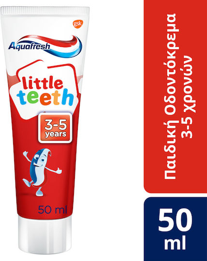 Aquafresh Little Teeth Παιδική Οδοντόκρεμα για 3+ Χρονών με Γεύση Μέντα 50ml