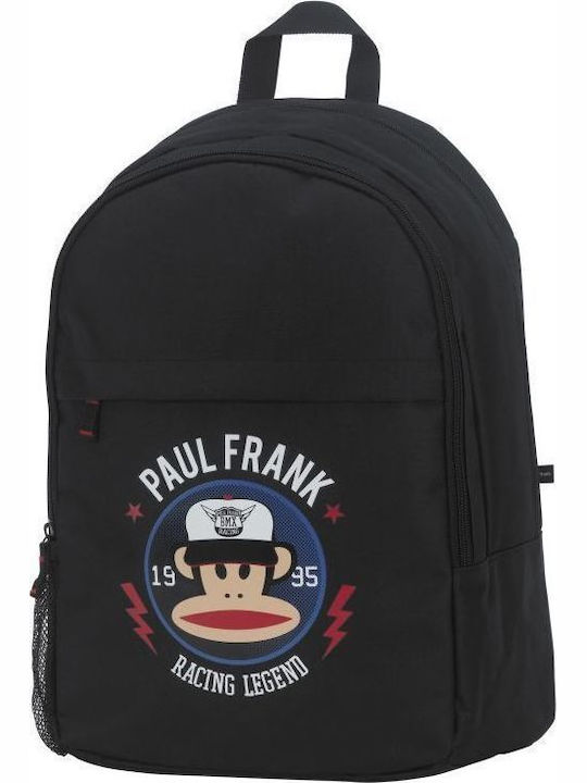 Paul Frank Racing Legend School Bag Backpack Junior High-High School in Black color