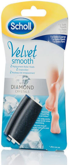Scholl Velvet Smooth Rollers 1x Soft Touch & 1x Extra Coarse Ersatzteil