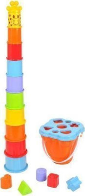 Playgo Stacking Toy Καμηλοπάρδαλη Δραστηριοτήτων for 12++ Months