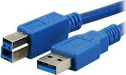 MediaRange 3m USB 3.0 Cable A-Male to B-Male Blue (MRCS149)