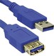 MediaRange 1.8m USB 3.0 Cable A-Male to A-Female Blue (MRCS151)