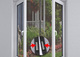 Moskitonetz Fenster Magnetisch Schwarz 120x120cm ST1212