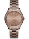 Michael Kors Runway Ceas de Damă cu Rose Gold Brățară Metalică