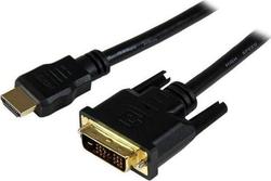StarTech Кабел DVI-D мъжки - HDMI мъжки 1.5м Черен (HDDVIMM150CM)