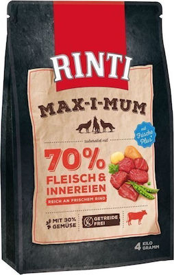 Rinti Max-i-Mum 1kg Dry Food Grain Free for Adult Dogs with Calf