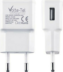 Volte-Tel Зарядно без кабел с USB-A порт Бял (V...