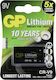 GP Batteries Μπαταρία Λιθίου 9V Για Ανιχνευτές Καπνού & Συστήματα Ασφαλείας 1τμχ