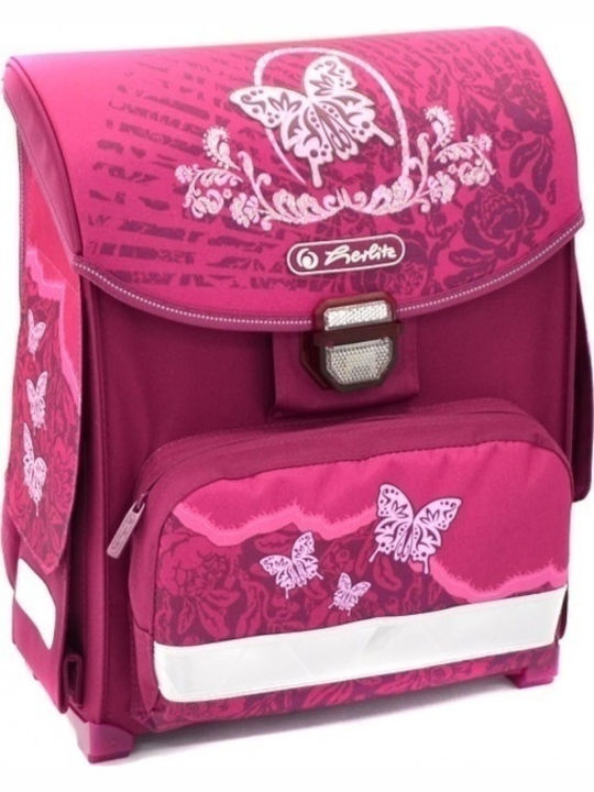 Herlitz Smart Rose Butterfly Schulranzen Rucksack Grundschule, Grundschule in Fuchsie Farbe