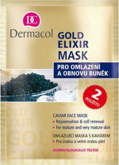 Dermacol Gold Elixir Μάσκα Προσώπου 16ml