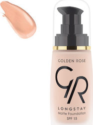 Golden Rose Longstay Matte Foundation SPF15 32ml