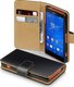 Terrapin Brieftasche Synthetisches Leder Schwarz (Xperia Z3 Compact)