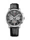 Tommy Hilfiger Keagan Мъжки Часовник 45mm Хронограф На Батерия с Черна Кожена Каишка