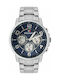 Tommy Hilfiger Keagan Uhr Chronograph Batterie mit Silber Metallarmband