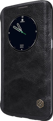 Nillkin Qin S-view Leather Book Black (Galaxy S7 Edge)